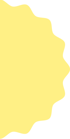 Decorative half blob pattern