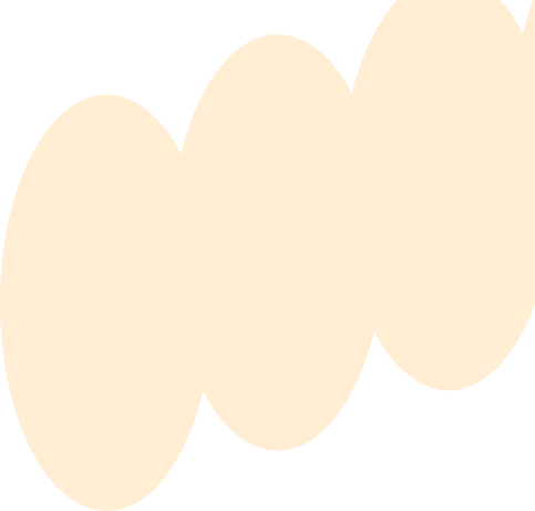 Orange decorative doodle design