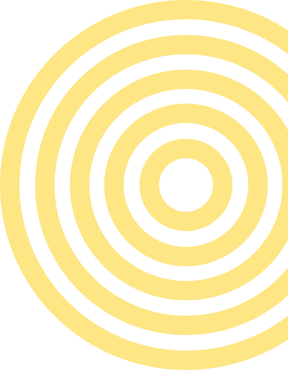 Amber concentric circles decoration