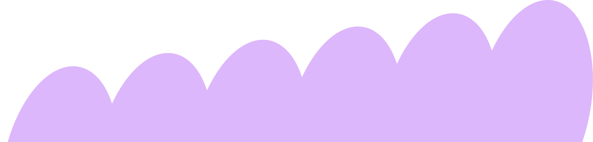 Purple decorative scribble